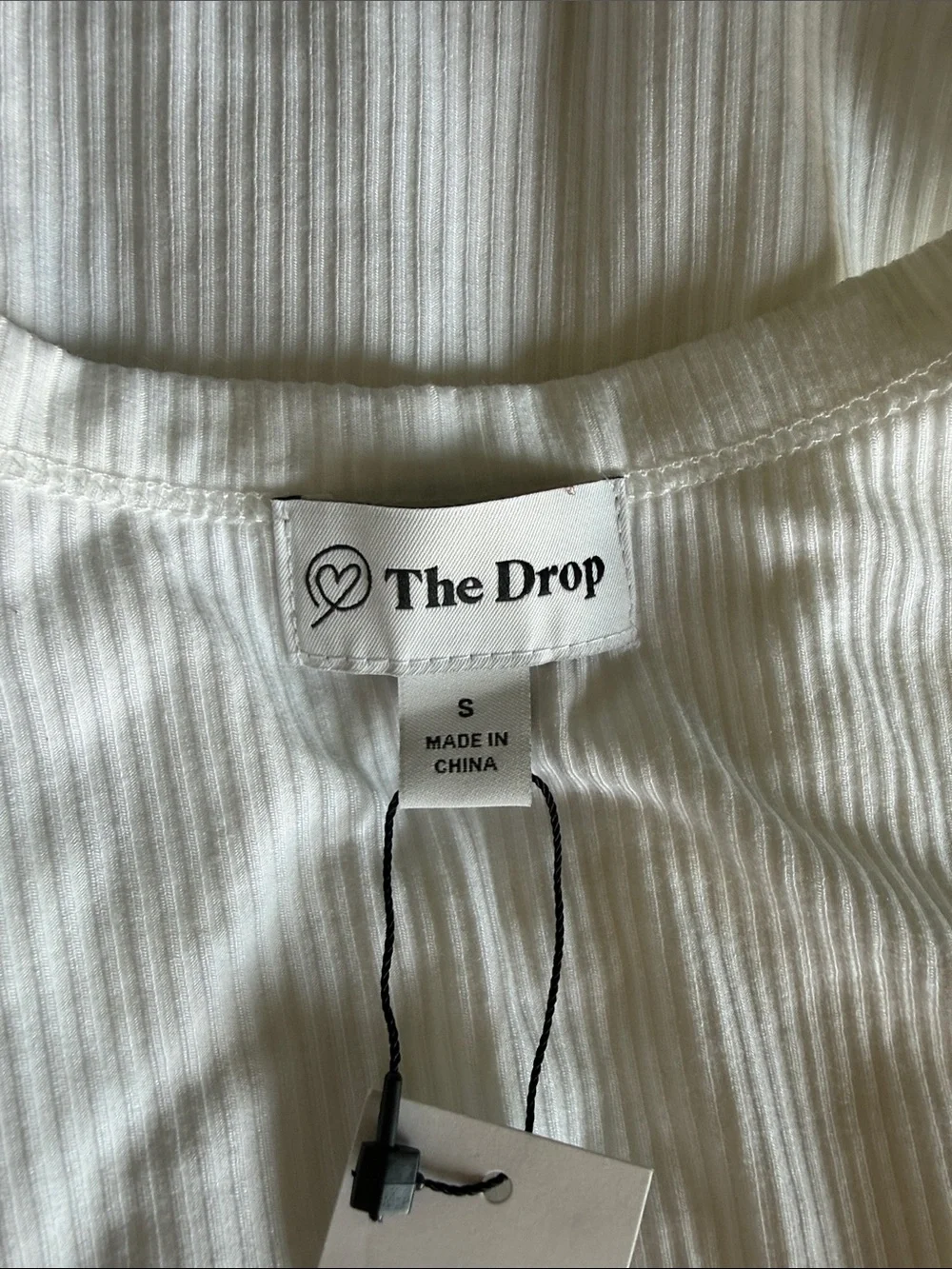 Essential Ribbed White Tank Top - Picture 5 of 5